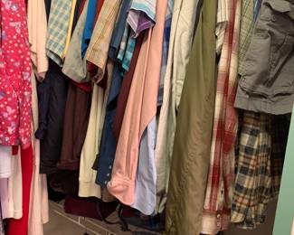 Men’s clothing (mostly shirts)