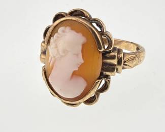 14kt cameo ring