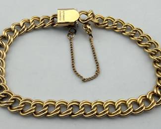 Gold filled link bracelet