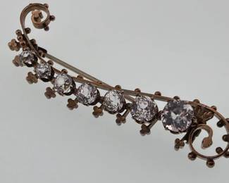 9kt Victorian paste brooch