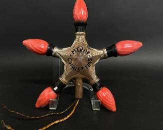 Vintage Noma tree topper 5 point star