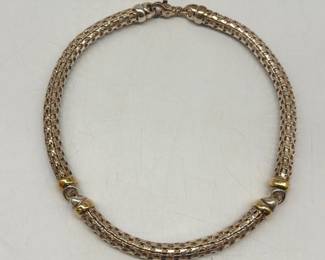 Substantial sterling necklace