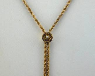Victorian gold filled pocket watch chain