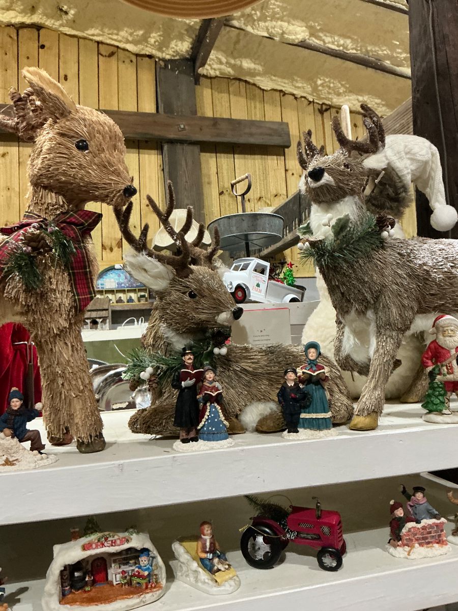 Foam stuffed deer three-piece set