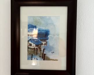 Framed painting