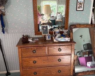 Dresser and mirror