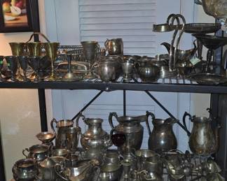 Lots of Silverplate - Few Sterling Silver Pieces