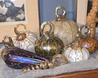 Gorgeous Handblown Glass Pumpkins