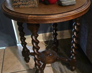 Antique Barley Twist Table