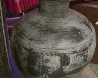 Oversized Grey/Black Vase - We have 2