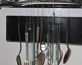 We have Several of These - Windchimes made of Silverware and Silverplate Pieces