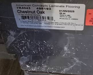 Label on Flooring