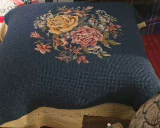 Hand Embroidery Foot Stool