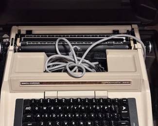 Giant Electric Typewriter and case