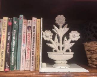 Antique heavy Wrought Iron Bookend a/or Doorstop