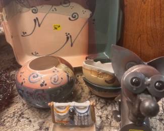 3 piece hand-made Pottery