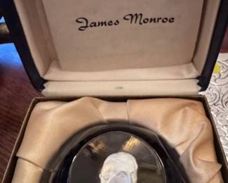 James Monroe Baccarat  Crystal paper weight