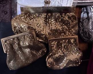 Vintage gold Flash beads evening accessories