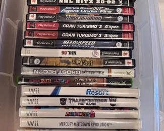 Wii,  PS2,  XBOX              TONS of CDs and DVDs