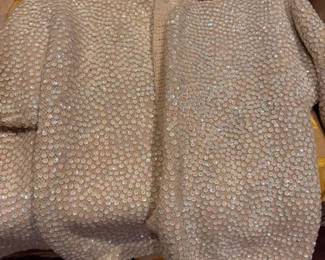 S-M Sequin Vintage sweater