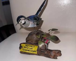 by Norman Brimm  -- Enamel Copper Vintage Art 