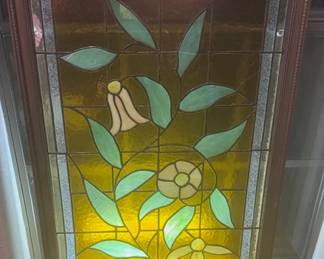 Stain glass  lighted from behind