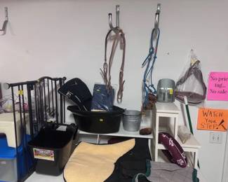 Equestrian Tack -  Wooden Mount Step