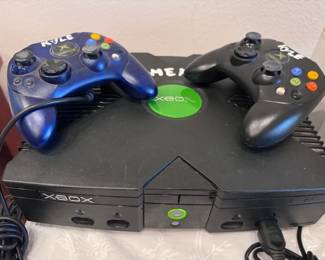 X BOX and 2 controllers and Games   and Playstation 2 PS2 with controllers