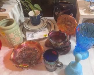 Carnival glass in all colors