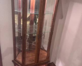 Small China Cabinet 2 lights