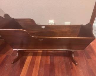 Antique Twin Rocker Maple or Cherry wood