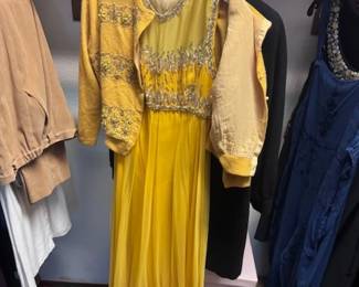 Antique SMall Cashmere beaded Sweater and Gown