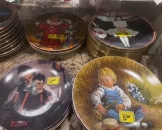 Collectible Norman Rockwell plates $5 each 