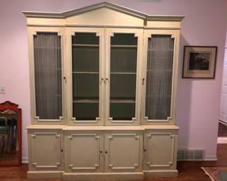 Large 2 piece neo-classic cabinet $250, 91” tall x 81” long 
