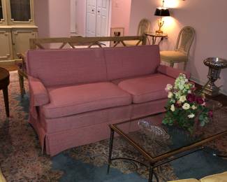 Pink sofa 