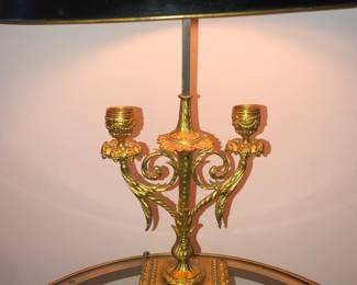 Lovely gilt bronze lamp