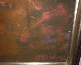 Unfortunately, the photograph of this huge beautiful Joseph O’Sickey oil painting did not come out & so I will have it here on Sunday