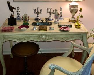 Objects & chair are available, desk is not