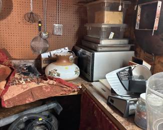 Microwave and various item