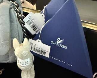 2002 Swarovski Ornament, 2003 Swarovski Ornament 
