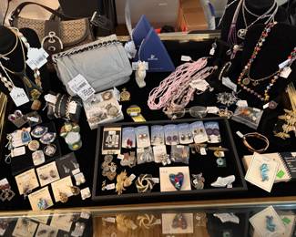 Sterling Multi Tennis Bracelet, Sterling Filigree Butterfly Bracelet 