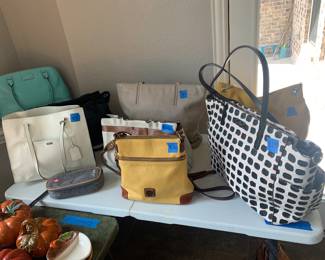 Designer purses
Dooney and Bourke
Kate Spade
Coach