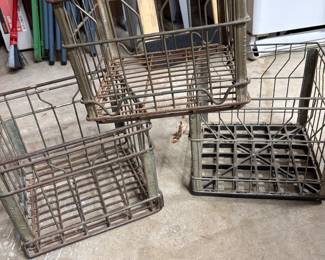 Not sure we had a picture of these vintage Metal milk crates. Look close at the pictures one is from Borden’s and I believe it’s from 1968.  One is from a company called Velvet  from 1963. At last but not least one from the local dairy  Hiland and I believe it is from 1977.  