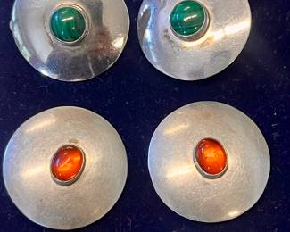 Clip on earrings sterling.