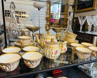 French porcelain tea set