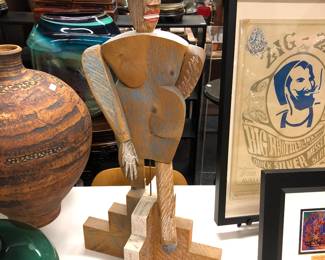 Coming & Going wood sculpture by Beth Goshorn 