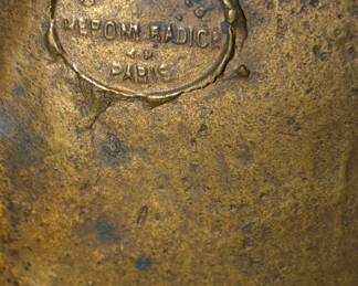 French bronze foundry mark (lost wax method) 
