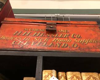 Tin box having belonged to H. H. Hessler of famed Cleveland Hessler Street.