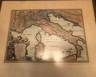 Large map of Italy 