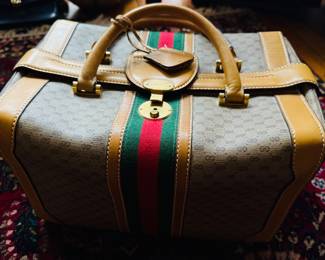 A fine vintage 1970s Gucci train case.